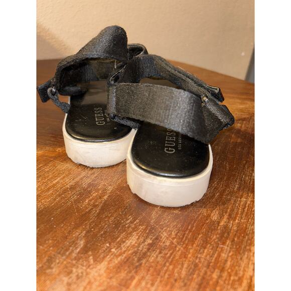 Guess Black & White Fun Festival Strappy Summer Beach Sandals  10M - Picture 4 of 10